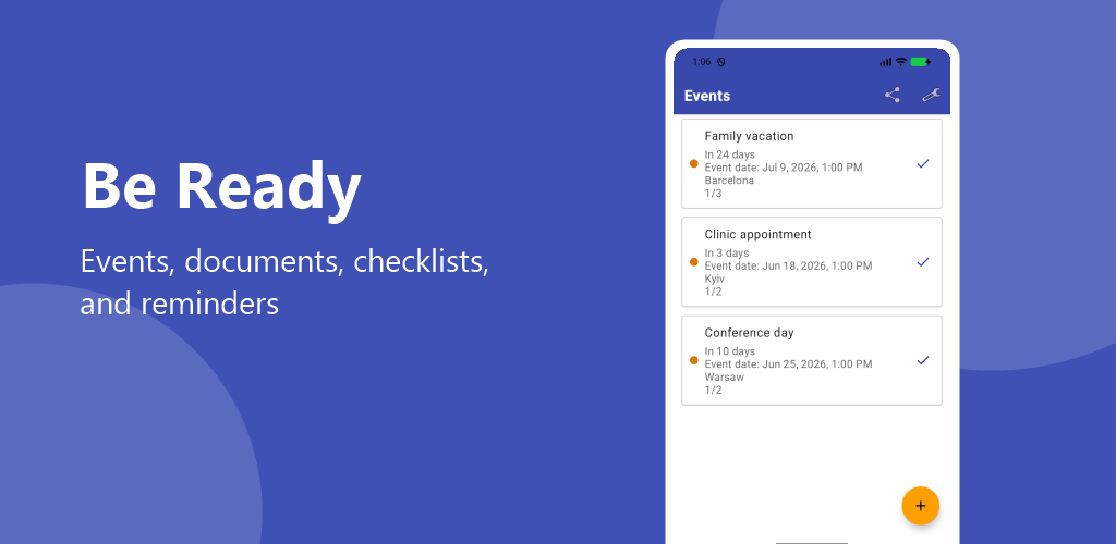 Be Ready app preview