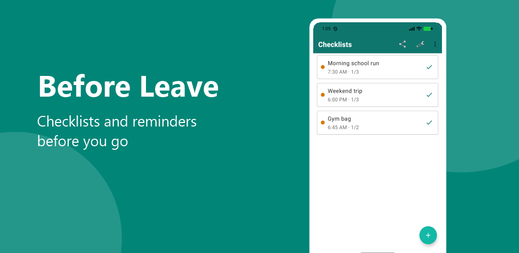 Before Leave app preview